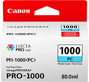 Canon PFI-1000pc Cyan (Photo) Cartouche d'encre (0550C001)