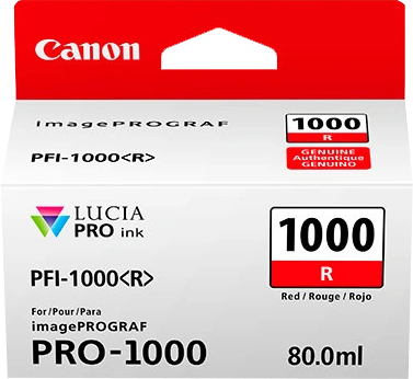 Canon PFI-1000r Rouge Cartouche d'encre (0554C001)