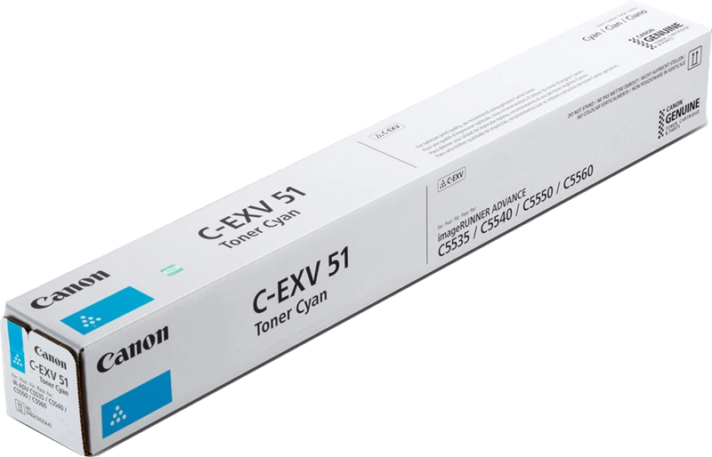 Canon C-EXV51c Cyan Toner (0482C002)