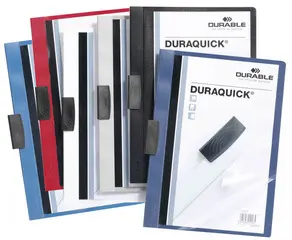 DURABLE Chemise à clip DURAQUICK, A4, bleu foncé