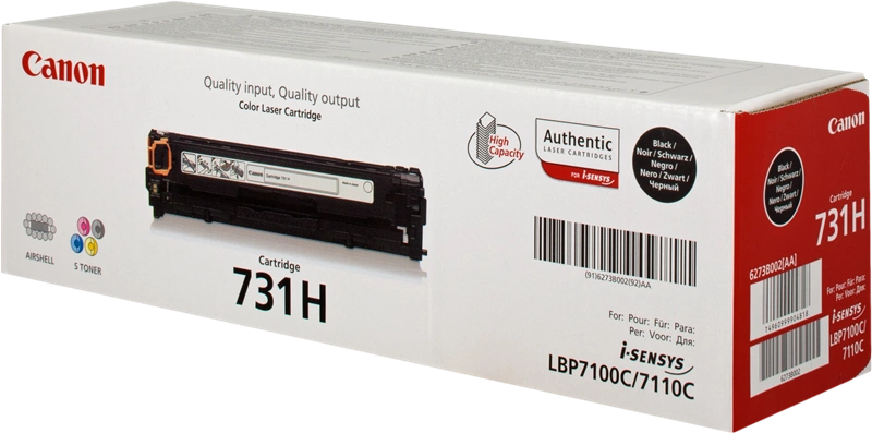 Canon 731 HBK Noir(e) Toner (6273B002)
