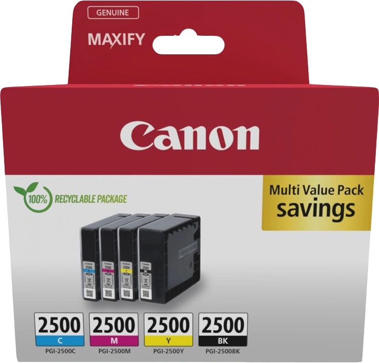 Canon PGI-2500 Multipack Noir(e) / Cyan / Magenta / Jaune (9290B006)