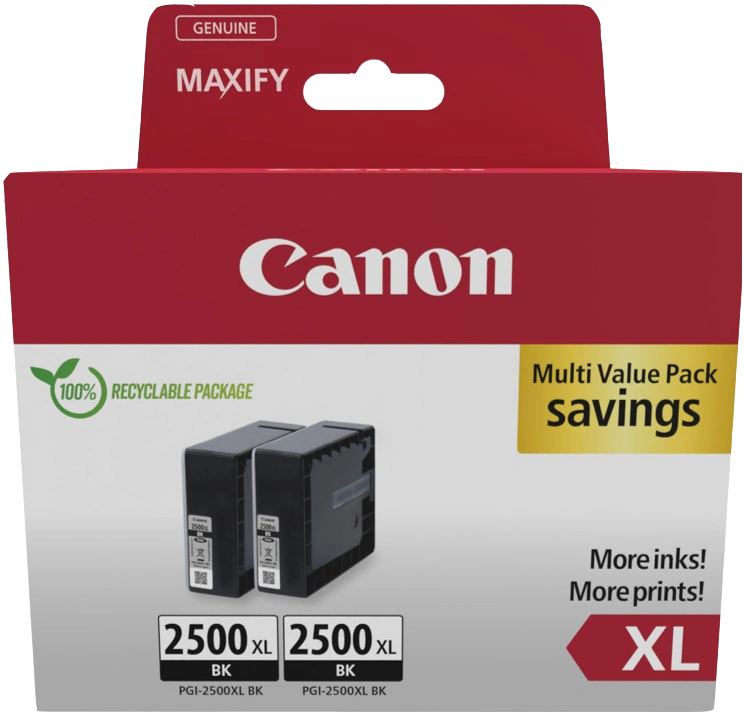 Canon PGI-2500BK XL Multipack Noir(e) (9254B011)