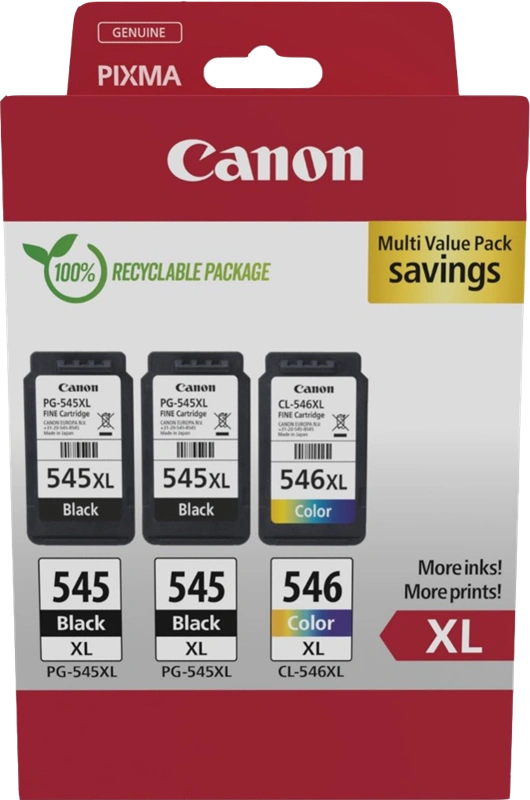 Canon PG-545XL+CL-546XL Multipack Noir(e) / Plusieurs couleurs (8286B013)