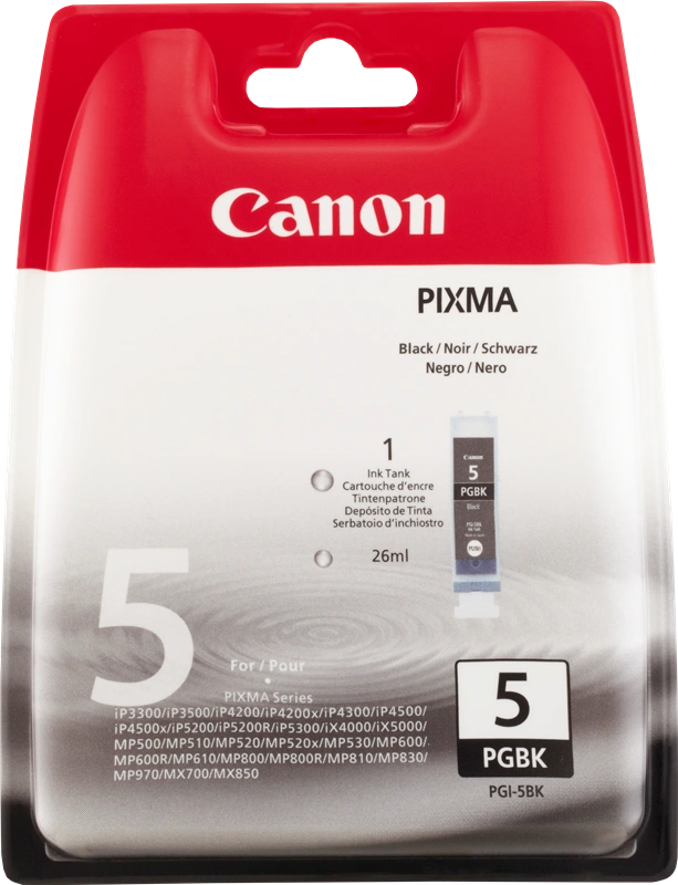Canon PGI-5bk Noir(e) Cartouche d'encre (0628B001)