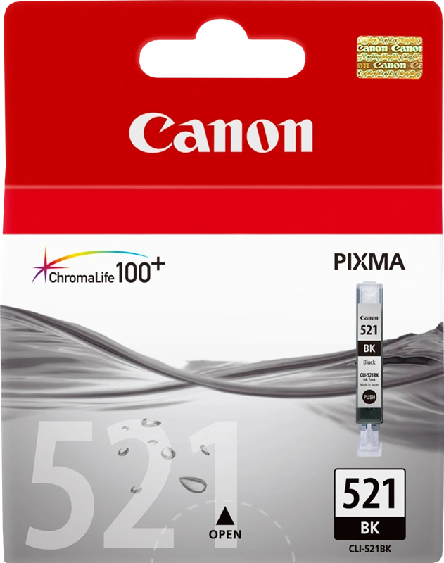 Canon CLI-521bk Noir(e) Cartouche d'encre (2933B001)