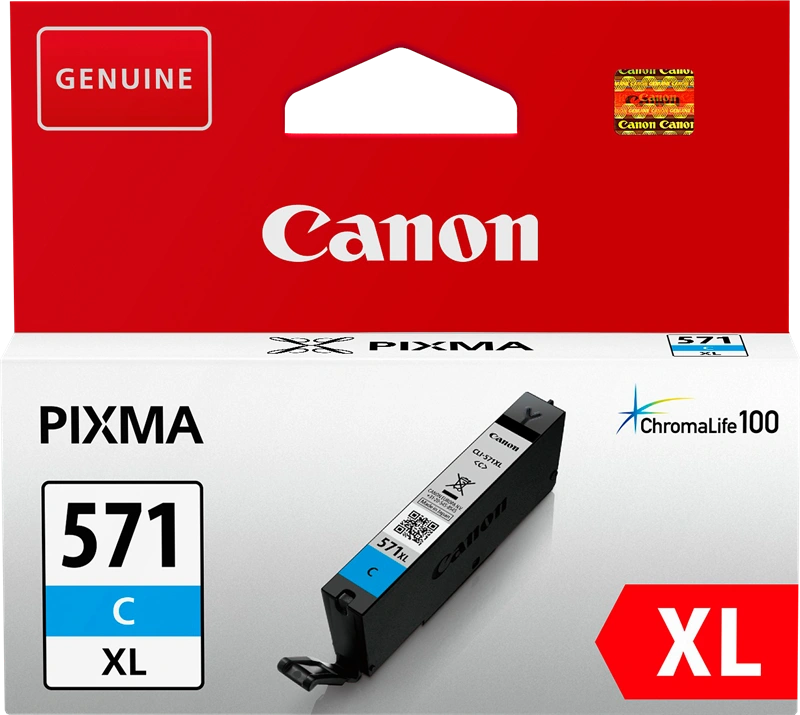 Canon CLI-571c XL Cyan Cartouche d'encre (0332C001)