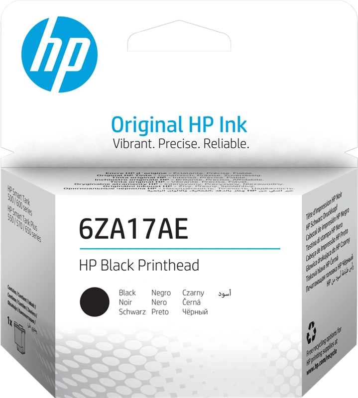 HP 500/600 Serie Tête d'impression Noir(e) (6ZA17AE)