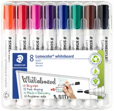 STAEDTLER Marqueur tableau blanc 351 Lumocolor, étui de 4