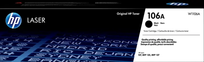 HP 106A Noir(e) Toner (W1106A)