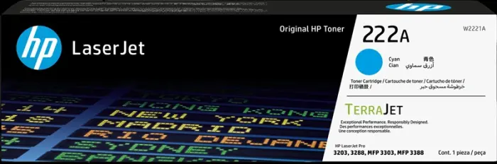 HP 222A Cyan Toner (W2221A)