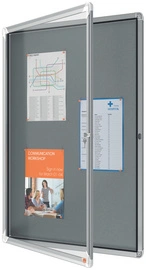 nobo Vitrine d'affichage Premium Plus, feutre, 8x A4, gris