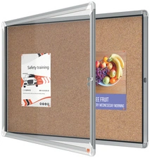 nobo Vitrine d'affichage en liège Premium Plus, 9 x A4