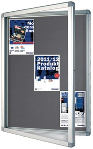 FRANKEN Vitrine d'affichage ECO pour 12x A4, dos en feutre