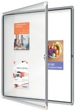 nobo Vitrine d'affichage Premium Plus, fond en métal, 12x A4