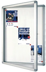 FRANKEN Vitrine d'affichage ECO pour 6 x A4, surface métal