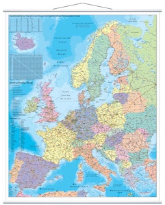 FRANKEN Carte de l'Europe, laminé, 970 x 1.370 mm