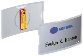 DURABLE Badge KONVEX, avec aimant, 75 x 40 mm