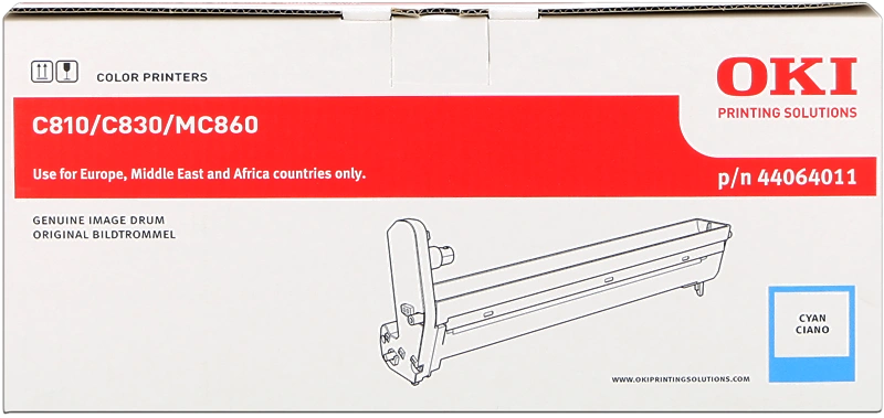 OKI 44064011 Tambour d'image Cyan (C810/830)