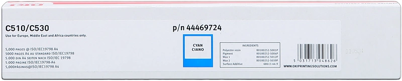 OKI 44469724 Cyan Toner