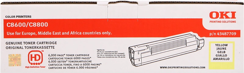 OKI 43487709 Jaune Toner