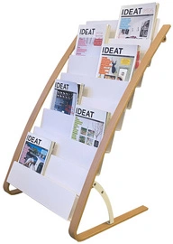 ALBA Porte-brochures, 8 compartiments, largeur: 580 mm,blanc