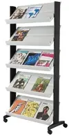 PAPERFLOW Porte-prospectus Uno easyDisplays, 5 étagères