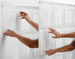 helit Porte-brochures mural "the placativ", transparent