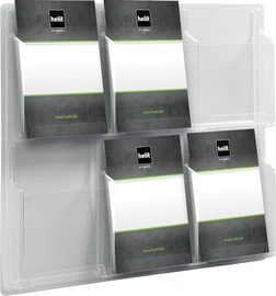 helit Porte-brochures mural "the clearly", transparent