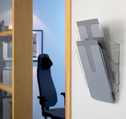 DURABLE Set de porte-brochures mural "FLEXIPLUS 2", A4