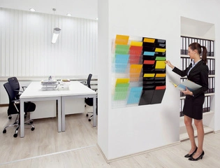 DURABLE Porte-brochures mural "FLEXIBOXX 12", A4