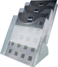 helit Porte-brochures de table "the step grid", transparent