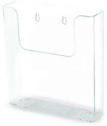 deflecto Porte-brochures, dos plat, A4 portrait, transparent