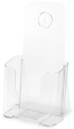 deflecto Porte-brochures, incliné, A4 portrait, transparent