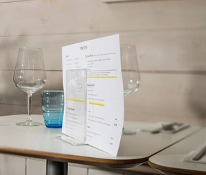 deflecto Porte-brochures & menu, A4 portrait, transparent