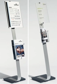 DURABLE Support d'informations CRYSTAL SIGN support, A3