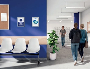 FRANKEN Cadre porte-affiche X-tra!Line, A3, argent