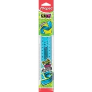 MAPED Twist'n Flex - Règle flexible 20 cm - Coloris assortis : Bleu, Vert, Rose