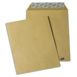 GPV Paquet de 50 pochettes kraft brun auto-adhésives 85g format B5 176 x 250 mm – Image 2