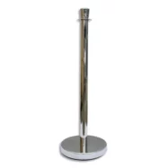 VISO Poteau guide fil à corde - Base 32, hauteur 98 et diamètre du tube 5 cm coloris chromé
