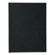 EXACOMPTA Registre folioté format 29,7x21cm 200 pages 90g quadrillées 5x5. Toilé. Coloris noir