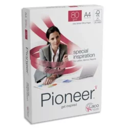 ANTALIS Ramette de 500 feuilles PIONEER A4 80g, papier sans chlore extra Blanc CIE 172 406946 – Image 2