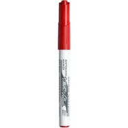 BIC Velleda 1741 Feutres pour Tableau Blanc Effaçables à Sec, Pointe Conique Moyenne - Rouge