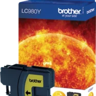 BROTHER Cartouche Jet d'encre Jaune LC980Y