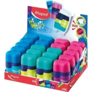 MAPED Taille-crayons gomme CONNECT SOFT TOUCH 1 TROU,(en présentoir)