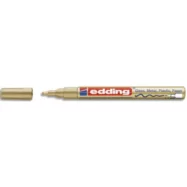 EDDING Marqueur peinture encre permanente laquée or pour toutes surfaces pointe fine