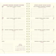 EXACOMPTA Semainier poche Eurotime 16S spiralé 1sem/2pages+ répertoire, 16x8,5cm couverture PVC assortie