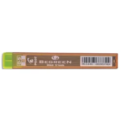 PILOT Etui de 12 mines qualité très résistante 0,5 mm Begreen PPL-5-B-BG