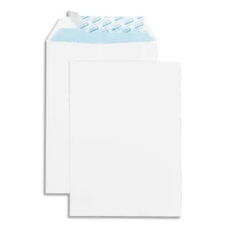 GPV Boîte de 500 pochettes auto-adhésives velin Blanc 90g format 176x250 B5