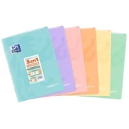 OXFORD Cahier easyBook couverture PP reliure piqûre 96 pages Seyès format 21x29,7cm.Coloris assorti paste